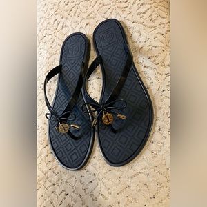 Navy Tory Burch Jelly Bow Sands
